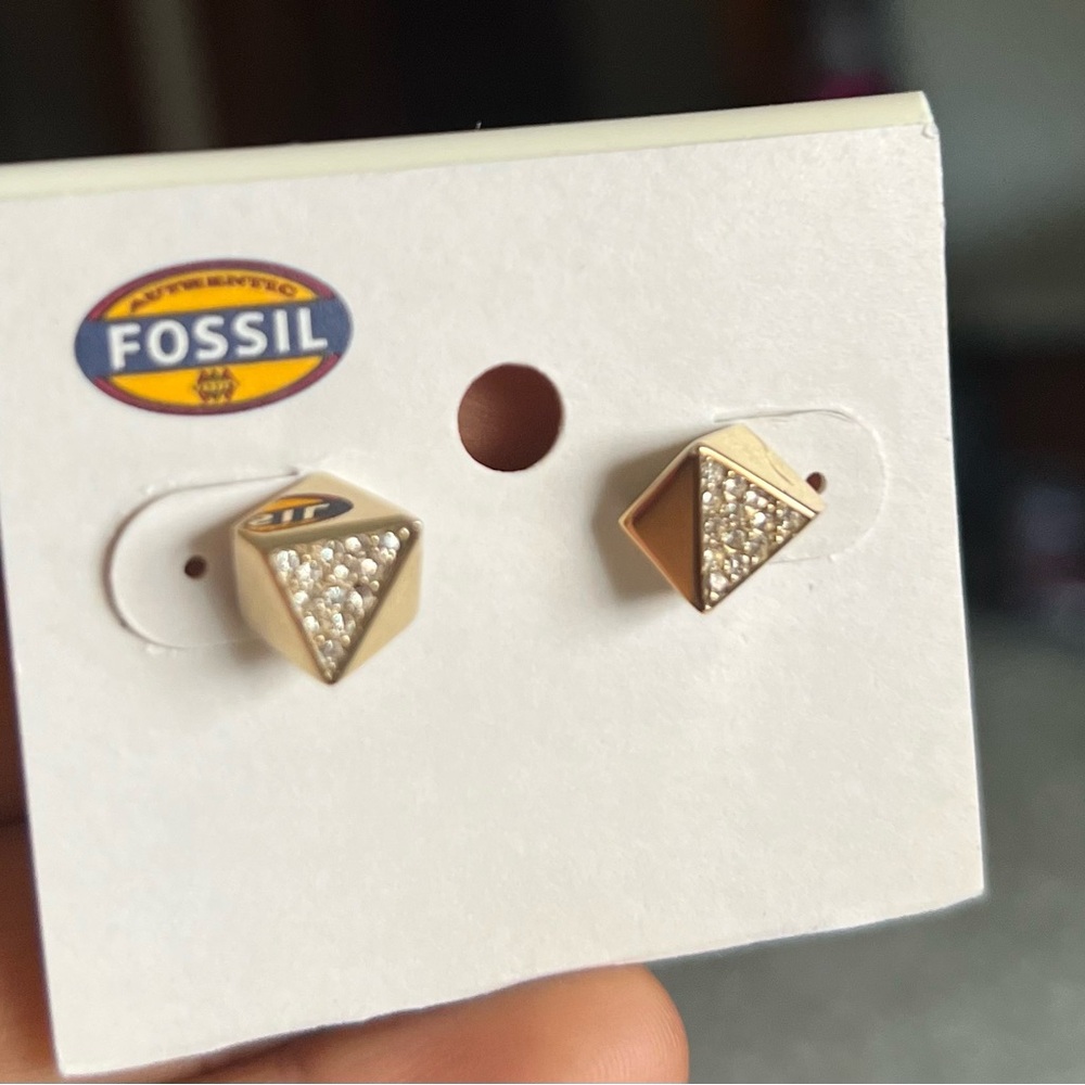 Fósil gold earrings 💛